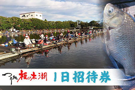 〜つり処椎の木湖〜1日ご招待券[へら鮒釣り]