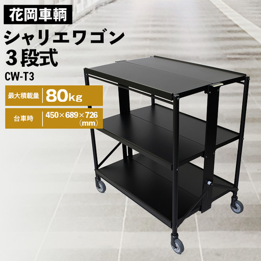 シャリエワゴン3段式 No.533