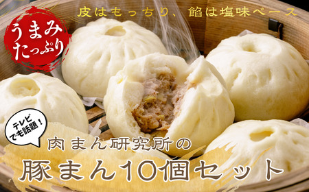 [豚まん]肉まん研究所 豚まん10個セット | 肉まん 埼玉県 草加市