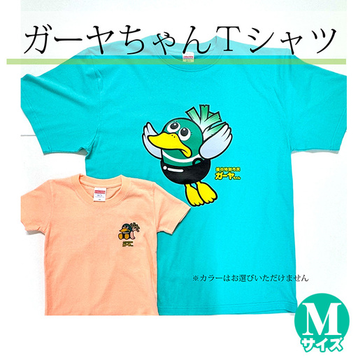 Mサイズ プリントTシャツ（越谷市ご当地キャラクター） | プリントTシャツ 綿Tシャツ キャラクターTシャツ ガーヤちゃん ご当地キャラ ワケあり 在庫活用 エコ商品 SDGs 配慮 カジュアル 普段着 部屋着 ユニセックス 埼玉県 越谷市