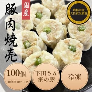 完全手作り! 自家特製シュウマイ計100個 10個×10パック 蒸し後 冷凍 国産豚 小分け[配送不可地域:離島]