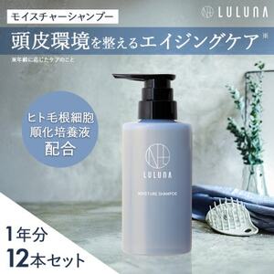 [12本セット]モイスチャーシャンプー(1年分)[LULUNA]ルルーナ