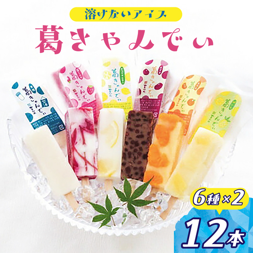 アイス 葛きゃんでぃ 12本セット 溶けないアイス
