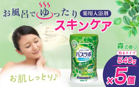 [入浴剤]HERSバスラボ 森の香り 540g 5本セット | バスソルト お風呂