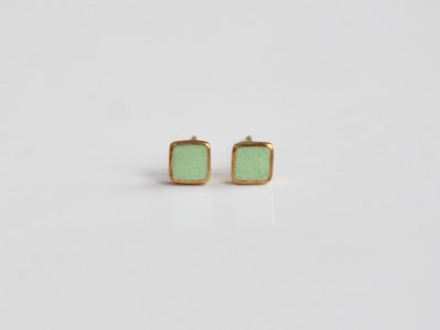 Kenichi Kondo Point pierce mint green(七宝ピアス・ミントグリーン)