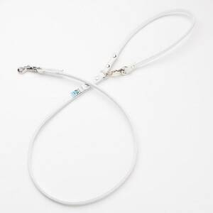 丸めリード【Sサイズ】ホワイト(本革製)kazama standard【1403877】