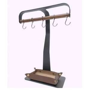 マスクツリー黒・革トレイセット 1個