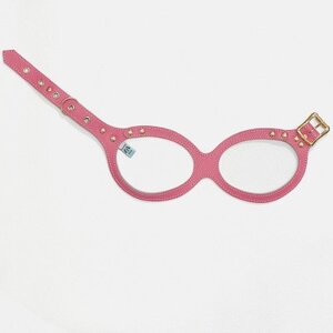 メガネハーネス[Sサイズ]フランボワーズ ゴールド金具(本革製) kazama premium