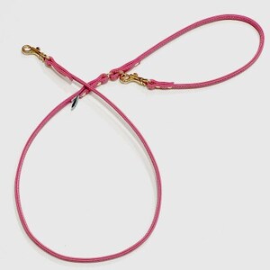 丸めリード[Sサイズ]フランボワーズ ゴールド金具(本革製) kazama premium