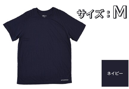 R×L（アールエル） メリノウール ウルトラライト ユニ Tシャツ（ユニセックス）ネイビー Mサイズ