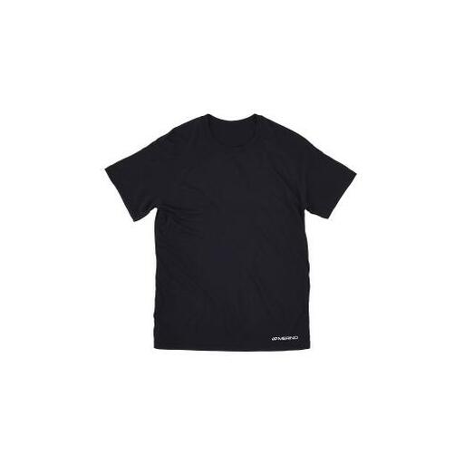 R×L（アールエル） メリノウール ウルトラライト ユニ Tシャツ（ユニセックス）ブラック Oサイズ