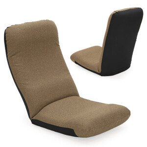 しっかりウレタン ヘッドリクライニング座椅子 ブラウン_雑貨・日用品 椅子・チェア・ソファ 家具・インテリア _【1450030】