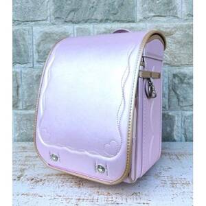 林カバン店オリジナルスプリームキューブランドセル シャインピンク×パールピーチ
