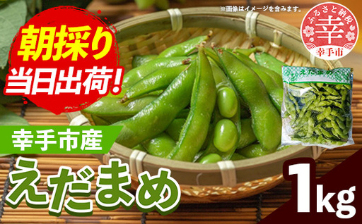 [きあり農園]2026年度 幸手市産 枝豆 1kg - 朝採り えだ豆 エダマメ えだまめ 産地直送