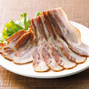 [無添加・無着色]MOROYAMA匠ワイン樽ベーコンセット (ブロック・スライス)