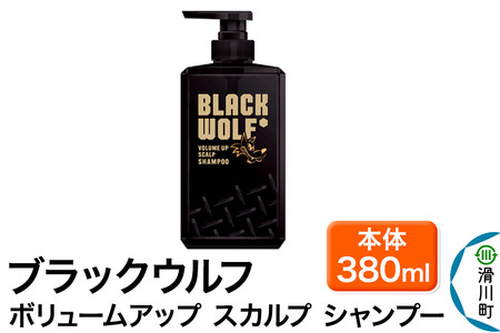 大正製薬 ブラックウルフ(BLACK WOLF) ボリュームアップ スカルプ シャンプー 本体 380mL×1本