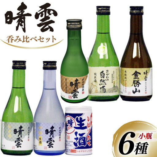 日本酒 飲み比べ 晴雲 小川の地酒蔵 小瓶 6種 セット 計6本 [晴雲酒造 埼玉県 小川町 396]