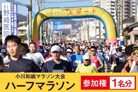 第33回 小川和紙 マラソン 大会 参加権 1名分 ハーフマラソン 数量限定 [埼玉県小川町 政策推進課 埼玉県 小川町 392] マラソン大会 参加資格 一般女子 一般男子