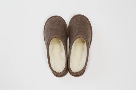 【令和7年12月1日より寄附金額を見直しました】メリノン「スリッパ」 3Lサイズ／ブラウン　暖かい羊毛で冬の室内も快適！
