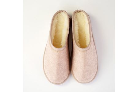 メリノン「スリッパ」 XLサイズ/ベージュ 暖かい羊毛で冬の室内も快適!