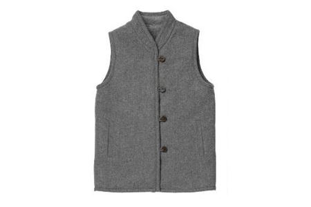 メリノン「やわらかベスト」 Mサイズ／グレー