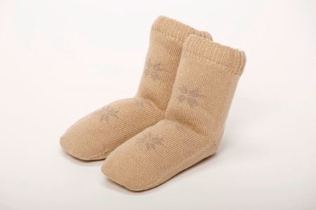 【令和7年12月1日より寄附金額を見直しました】メリノン「靴下」 M／ベージュ