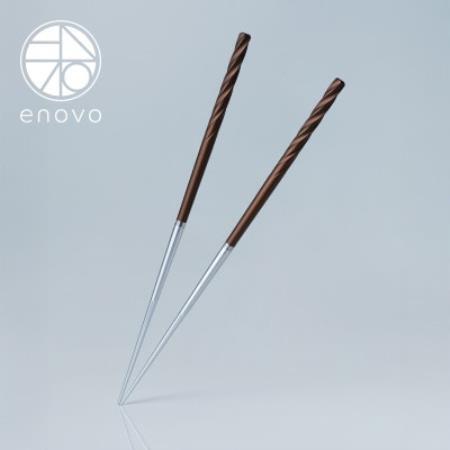お箸-風[朽葉]1膳セット(箸置き、木箱付き)