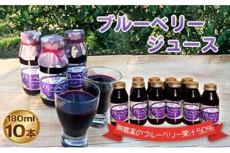 ブルーベリージュース(180ml)10本セット [No.230]