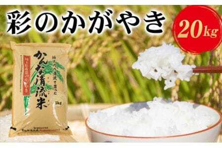 埼玉県産「彩のかがやき」20kg（10kg×2袋）  [No.185]
