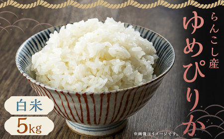 [令和6年産]有機JAS転換期間中有機農産物 らんこし産 ゆめぴりか 5kg(中村農場)お米 米 精米