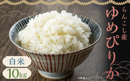 [令和7年産]らんこし産 ゆめぴりか 10kg (中村農場)お米 米 精米 [2025年10月上旬〜2026年7月下旬発送予定]