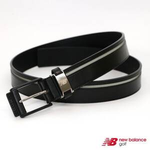 ニューバランスゴルフ　シンセティックレザーラインベルト　Unisex　ブラック　6982002【1646510】