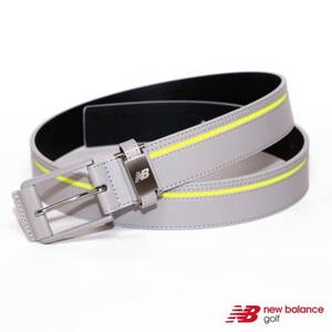 ニューバランスゴルフ シンセティックレザーラインベルト Unisex グレー 6982002