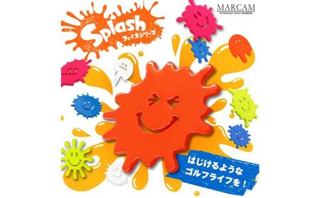 顔型蛍光色ゴルフマーカー(Splashフェイスシリーズ) オリジナルマーカー作成 ゴルフ用品 ギフト プレゼント 記念 おしゃれ ゴルフ好き 千葉市 千葉県 ブライトレッド