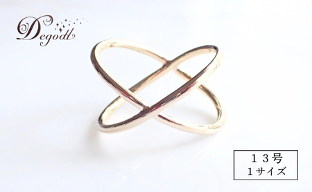 Degodd デゴッド Eternity GLリング 13号 リング 指輪 ゴールドリング アクセサリー レディースアクセサリー ファッションジュエリー シンプル シンプルリング シンプルアクセサリー ゴールドアクセサリー ゴールド ギフト