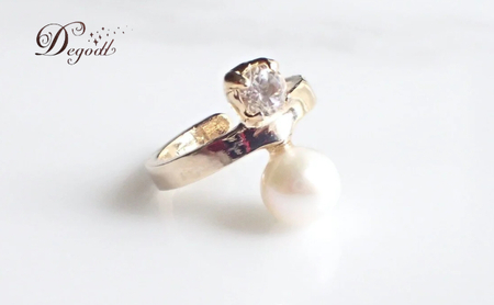 Degodd デゴッド クリスタルパールイヤーカフ イヤーカフ アクセサリー レディースアクセサリー パールアクセサリー ギフト おしゃれ