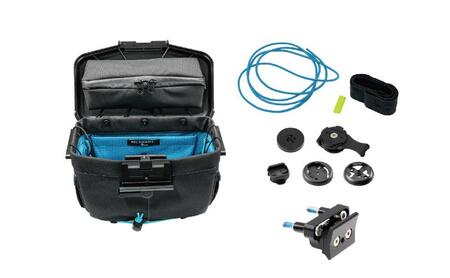[レックマウントプラス] ライドオンバッグ(ブラック/ターコイズ)+ステムボルト専用ベースマウント[R+Bag-BKTQ-BOLT]「Ride On Bag とベースマウント(R+B-BOLT)のセット品」