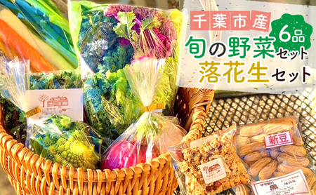 旬の野菜セット6品 落花生 セット 野菜 野菜セット 野菜詰め合わせ 詰め合わせ やさい 千葉市 千葉県