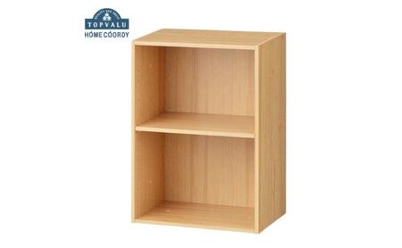 ホームコーディ 積み重ねできるカラーボックス 2段 ナチュラル イオンリテール 家具