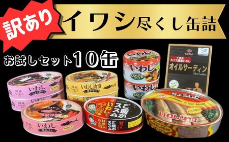 訳あり 缶詰 イワシ尽くし お試しセット 7種 10缶 いわし 詰め合わせ おすすめ セレクト 人気 栄養 パスタ おつまみ 美味しい 国産 醤油 明太子 キムチ オイルサーディン キムチ煮 しょうゆ アレンジ 非常食 保存食 常備 災害 備蓄品 健康 ご飯がすすむ キャンプ アウトドア BBQ 千葉県 銚子市 銚子市観光協会 備蓄 防災