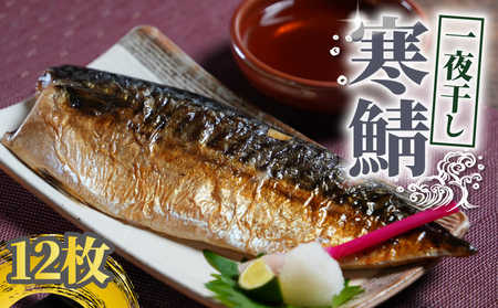 寒鯖 一夜干し 12枚 干物 ひもの サバ 鯖 魚 海鮮 おかず 酒 のあて おつまみ 弁当 塩 魚介 惣菜 食品 冷凍食品 グルメ ギフト 贈り物 贈答 保存 甲印小西商店 千葉県 銚子市