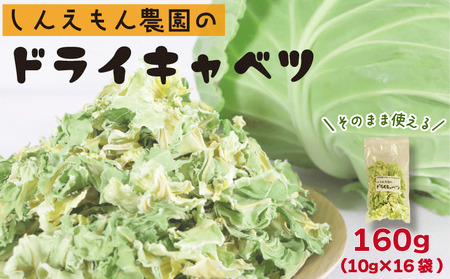 ドライキャベツ 計160g (10g×16袋) きゃべつ 野菜 乾燥 キャベツ 野菜 野菜 野菜 千葉県 銚子市 しんえもん農園[11〜5月発送]