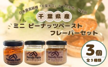 ピーナッツペースト 3個セット ミニフレーバー ピーナッツ