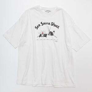 [Sea Sauna Shackオリジナル]ロゴTシャツ ホワイト XLサイズ