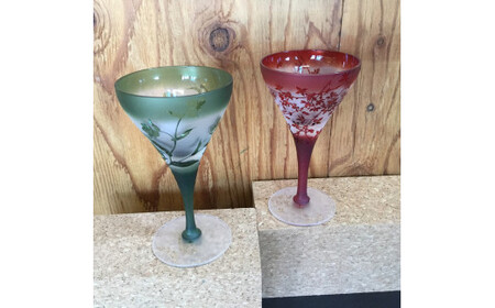 [ギフトラッピング可]がらすギャラリー童夢 オリオンワイングラス[11108]