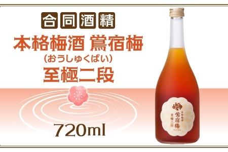 合同酒精 本格梅酒 鴬宿梅 おうしゅくばい 至極二段 720ml 梅酒 果実酒 フルーツ酒 ロック ソーダ割り 水割り 鶯宿 奈良県産 国産梅 フレッシュ 熟成 甘い 爽快感 お酒 酒 アルコール 飲料 ご当地 お取り寄せ 送料無料 千葉県 松戸市