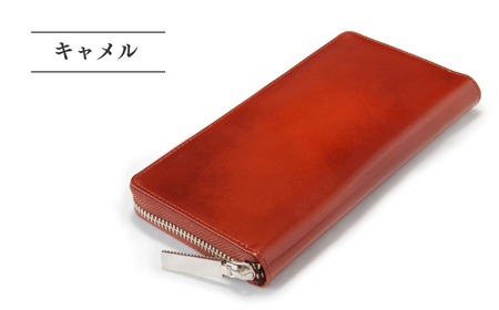 [YOSHINA]ラウンドファスナー 長財布 (キャメル) 財布 牛革 革財布 アンチックレザー レザー シンプル 革製品 プレゼント ギフト 送料無料 カローラックス 千葉県 松戸市