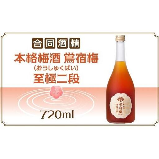 合同酒精 本格梅酒 鴬宿梅 おうしゅくばい 至極二段 720ml 梅酒 果実酒 フルーツ酒 ロック ソーダ割り 水割り 鶯宿 奈良県産 国産梅 フレッシュ 熟成 甘い 爽快感 お酒 酒 アルコール 飲料 ご当地 お取り寄せ 送料無料 千葉県 松戸市