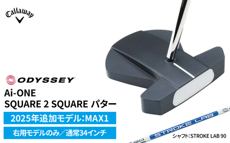 ゴルフクラブ キャロウェイ オデッセイ Ai-ONE SQUARE 2 SQUARE パター 2025年追加モデル