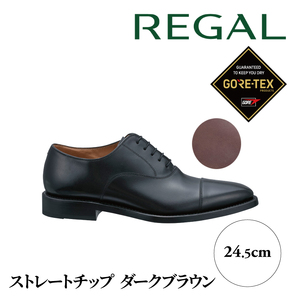 REGAL 218S ストレートチップ ダークブラウン 24.5cm